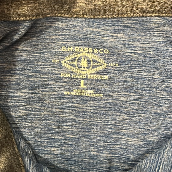G.H. Bass & Co Blue Short Sleeve T-shirt Size Large - Picture 4 of 8